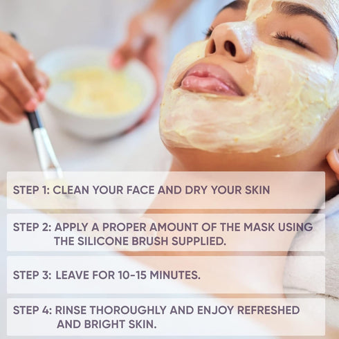 VALITIC Vitamin C & Turmeric Clay Mask, Dark Spot Corrector with Kojic Acid, 100g Skin Care Routine