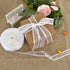 TONIFUL 1 Inch x 25 Yards White Sheer Organza Ribbon with Satin Chiffon for Gift Wrapping and Party Decoration