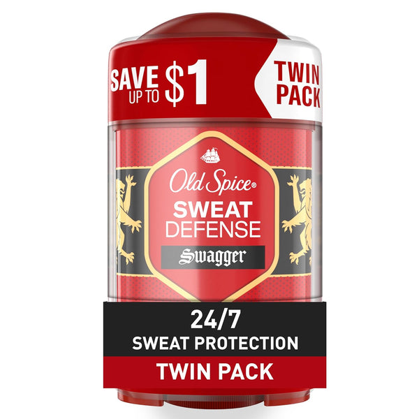 Old Spice Antiperspirant and Deodorant for Men, 24/7 Sweat and Odor Protection, Swagger Cedarwood Scent