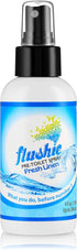 Flushie Pre-Toilet Spray for Poop, Travel Size Toiletries, 4oz Bathroom Deodorizer, 3 Pack (Linen)