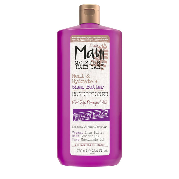 Maui Moisture Heal & Hydrate + Shea Butter Conditioner, 13 fl. oz, for Dry, Damaged Curls with Macadamia & Coconut Oils