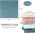 6 Pack Waffle Weave Dish Cloths - 13x13 Inch 100% Cotton Kitchen Towels for Washing Dishes (Mixed Colors)