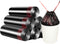 Drawstring Garbage Bags, Thick Durable Leak-proof Trash Bags, 4-6 Gallon Wastebasket Liners for Home, Office