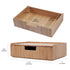 MobileVision Bamboo Makeup Drawer Organizer, Break Resistant Cosmetics Storage Box and Display Case
