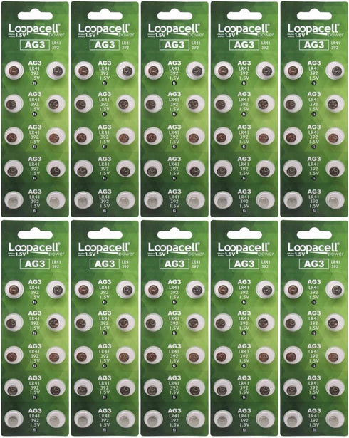 100 Pack AG3 LR41 392 SR41SW 384 192 V384 V392 D384 D392 280-13 Alkaline Button Cell Battery