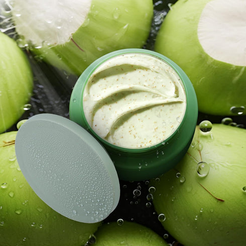 Shea Butter and Coconut Body Scrub, Exfoliating Natural Ingredients for Smooth Skin, Paraben-Free, 8.82oz