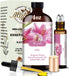 Set, 16oz 4oz Set Lavender & Lily Pure Harmony & Natural Floral Scent for Diffusers, Aromatherapy, Skin Care, Relaxing