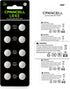 AG12 Battery 386 SR43 L1142 LR43 D386 1.5V Alkaline Button Batteries, 10 Count
