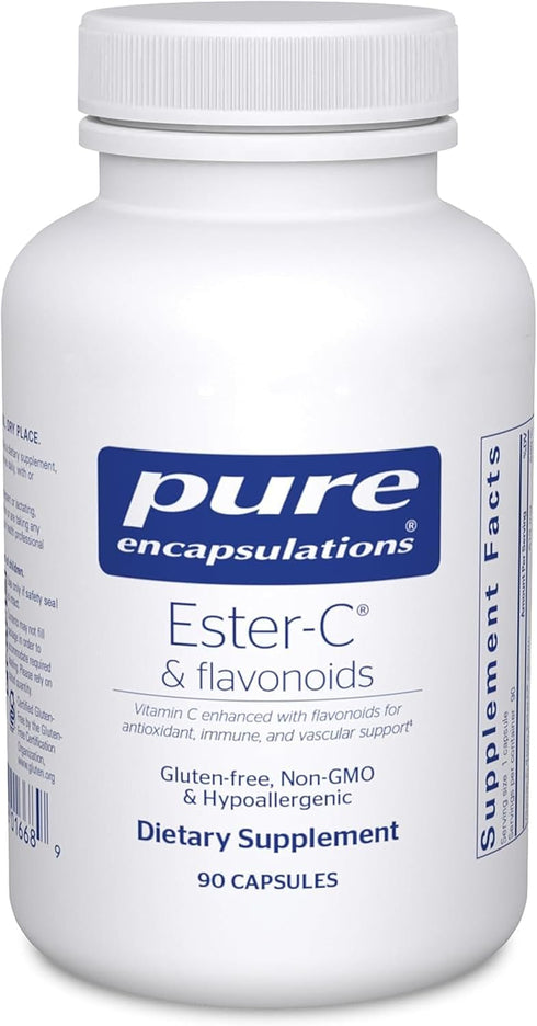Pure Encapsulations Ester-C & Flavonoids - Vitamin C Supplement for Antioxidants -