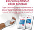 Dealmed 6" Sterile Conforming Stretch Gauze Bandages, 4.1 Yards Latex Free Stretched Dressing Wrap, Medical