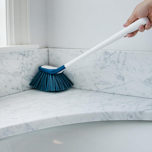 Unger EZ Reach Shower Tub & Tile Scrub Brush, Bathroom Cleaning Supplies, Great for Showers, Fixtures, Bathtubs