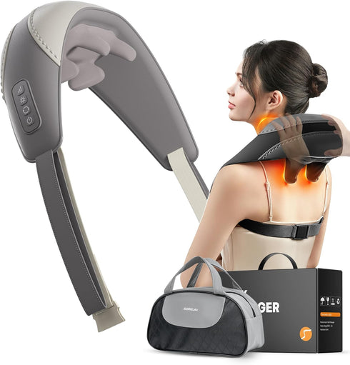 Shiatsu Neck and Shoulder Massager with Heat for Pain Relief Deep Tissue,