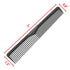 Professional 7 Inch Black Carbon Fiber Anti Static Comb for All Hair Types, Fine and Wide Tooth