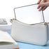 LIQWEI 4Pcs 3X 5X Page Magnifying Sheet Clear Lightweight Magnifier Flat Plastic Optical Fresnel Lens Handy Card Size