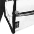 SHANY Clear PVC Water-Resistant Travel Tote Bag, Large See-Thru Bag with Adjustable Shoulder Straps and Zippered Pockets