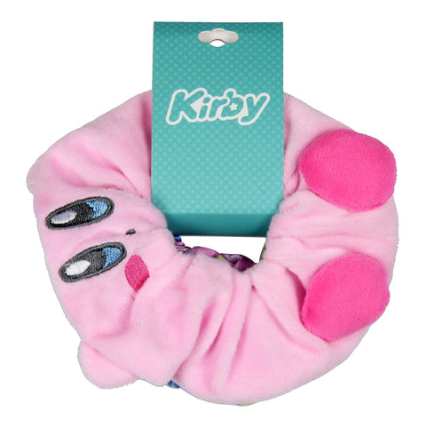 Kirby Video Game 3D Character Hair Ties Scrunchie Set, Pain-Free Removal for All Hair Types