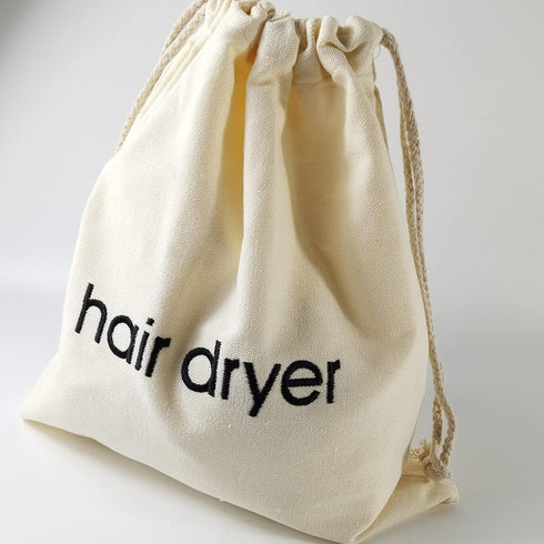 RONYOUNG 4PCS Hair Dryer Bags, Drawstring Storage Organizer Travel Bag for Hairdryer