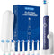 MCUDKIK Rotating Electric Toothbrush for Adults, Rechargeable Power Toothbrush with 5 Cleaning Modes,