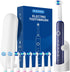 MCUDKIK Rotating Electric Toothbrush for Adults, Rechargeable Power Toothbrush with 5 Cleaning Modes,