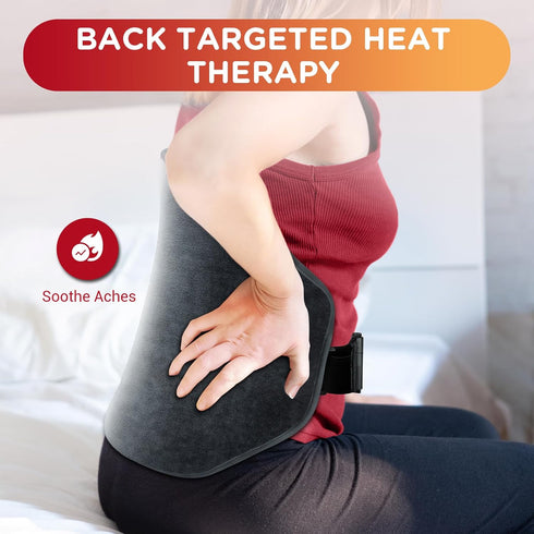 Upgraded Heating Pad for Back Pain Relief, Comfytemp Large Electric Heat Pad for Cramps, XL Heated Belt