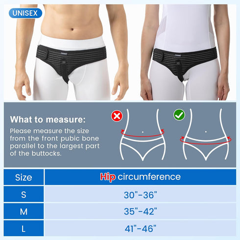 Velpeau Hernia Belt for Men and Women, Adjustable Support Truss Underwear Briefs for Inguinal, Groin Hernia Pain Relief