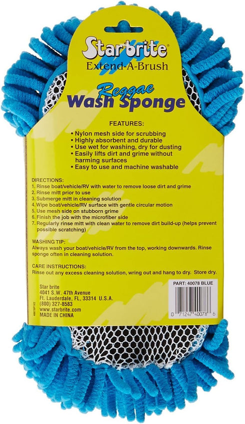 STAR BRITE Sponge-Micro Fiber Reggae - Blue (040078)