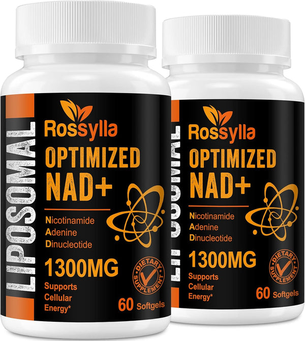 1300 MG Liposomal NAD+ Supplement, 120 Count, Highest Absorption for Aging Defense & Longevity