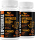 1300 MG Liposomal NAD+ Supplement, 120 Count, Highest Absorption for Aging Defense & Longevity
