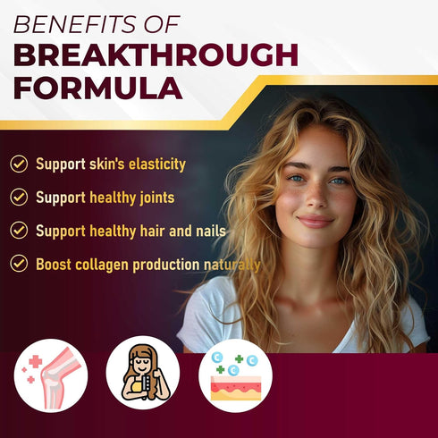 Organic Collagen 6,419 mg with Hyaluronic Acid, Biotin, Keratin, Resveratrol - Hair Skin, Nails Vitamins - Made in The