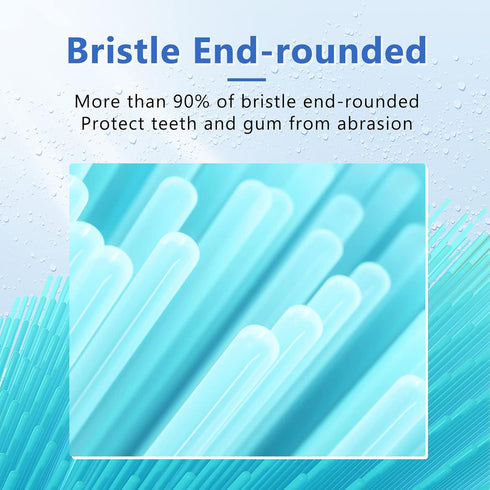 Replacement Toothbrush Heads for AquaSonic Black Series Vibe Series, Curved Design with Nylon Bristle (White)