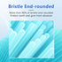 Replacement Toothbrush Heads for AquaSonic Black Series Vibe Series, Curved Design with Nylon Bristle (White)