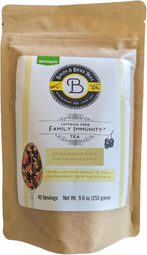 Birds & Bees Teas - Elderberry Tea - Family Immunity Tea is