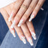 WOKOTO 90PCS White Embossed Angel Nail Charms - 3D Acrylic Nails Accessories, Retro Baroque Designs for Women