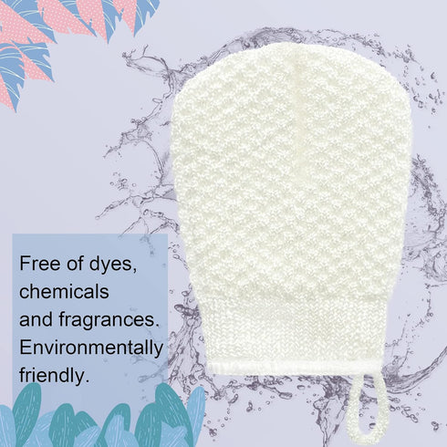 MIG4U 3 PCS Exfoliating Facial Scrubber Mitt, Face Cleanser Wash Mittens for Men & Women