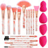 DUAIU Professional Makeup Brushes Set, 16PCS Marble Handle with 4PCs Sponge Blenders, Makeup Tool Kit