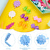 Janinka 72 Pieces Self-Hinge Plastic Hair Clips, Colorful Cute Barrettes and Pins for Toddler Girls