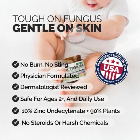 Puriya Clinically Proven Antifungal Cream for Skin Fungus, Extra-Strength Athletes Foot Cream Treatment, Jock Itch