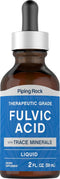 Piping Rock Liquid Fulvic Acid Drops | 2 fl oz | Vegetarian, Non-GMO & Gluten Free with Trace Minerals | Ionic