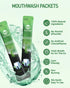 Packets 30 Travel Size Mouthwash Portable Alcohol-Free & Fluoride-Free Fresh Mint Mouth Wash Individual Wrapped Cruise