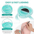 Pretty 100PCS Glue Rings for Eyelash Extensions - Lash Glue Holder, Volume Lash Rings, Fanning Cup, Green
