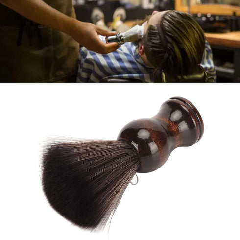 Shaving Brush, Portable Men Shave Brush Soft Nylon Shaving Brush with Wood Handle
