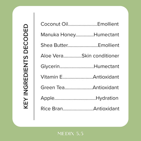 MEDIX Coconut Body Lotion + Manuka Honey Cream - Natural Moisturizer for Women & Men, 15 Fl Oz