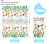 YOCHANDA 100 Pack (Inches, 7.8*4.3) Tulip Floral Guest Hand Towels Disposable for Bathroom, Floral Paper Napkins