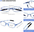 AQWANO 4 Pack Computer Reading Glasses, Blue Light Blocking Lightweight TR90 Flexible Frame UV Protection Readers +2.5