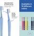 Pack 1 TePe Select Medium Toothbrush, Adult Medium-Bristle Toothbrush with Compact Tapered Head and Angled Neck