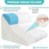 Set, 15-in-1 9 &16 20 inches 3-in-1 Wedge Pillow for Sleeping, Orthopedic Bed Wedge Pillow Adjustable Memory Foam Wedge