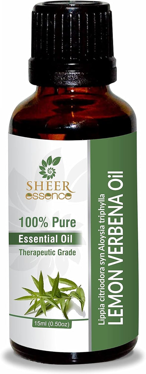 Lemon Verbena Oil 15 ML (0.51 Fl.OZ) | 100% Pure Natural Undiluted Therapeutic Grade Essential Oil Lippia Citriodora.