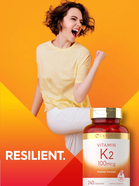 K2 100 K2 MK-4 240 Carlyle Vitamin Supplement mcg | | Capsules | Non-GMO & Gluten Free