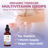 MaryRuth Organics Kids Multivitamin Liquid Drops for Toddlers Ages 1-3 | USDA Organic | Immune Support | 2 Fl Oz