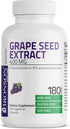 Bronson Grape Seed Extract 400 mg - Antioxidant & Immune Support, 180 Vegetarian Capsules, Non-GMO